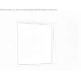 Square wall mirror with integrated lighting Bergama