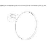 Round bathroom mirror mounted on the wall Krokees