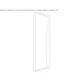 Rectangular mirror mounted on the wall Bulli