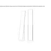 Freestanding rectangular mirror Kessel