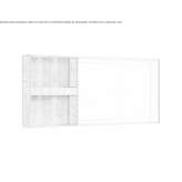 Wall-mounted bathroom mirror with integrated lighting Gardeja