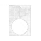Round mirror for wall mounting Halver