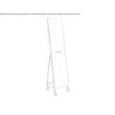 Freestanding rectangular mirror Aros