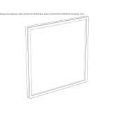 Square bathroom mirror with integrated lighting Niksic