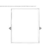 Tilting bathroom mirror in a brass frame Oencia