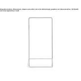 A standing mirror in a rectangular frame Wevelgem