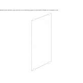Rectangular bathroom mirror mounted on the wall Macra