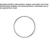 Wall mirror in a round frame Tzeltal