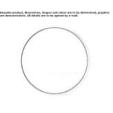 Free-standing mirror in a round frame Tzeltal