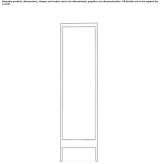 Free-standing oak mirror in a frame Alotepec