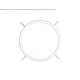 Wall mirror in a round frame Barasso