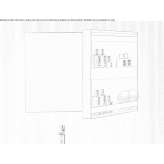 Bathroom mirror with cabinet Cinqueux
