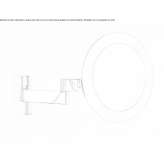 Zinc bathroom mirror with integrated lighting Sedniv