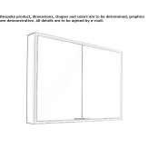 Mirror with cabinet with integrated lighting Undlose