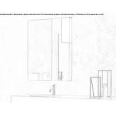 Rectangular bathroom mirror with integrated lighting Trange