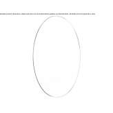 Oval wall-mounted bathroom mirror Fizes