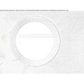 Round bathroom mirror with integrated lighting Elsfleth