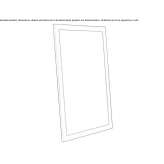 Freestanding framed mirror Langen