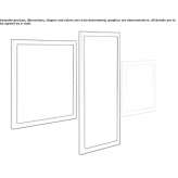 Mirror mounted on the wall in a frame Langen