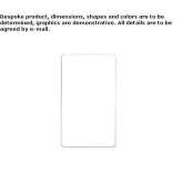Rectangular bathroom mirror mounted on the wall Jurva