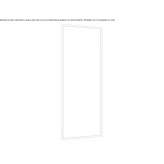 Lustro aluminiowe OLED w prostokątnej ramie Nazarje