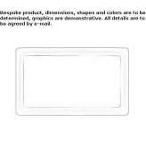 Rectangular wall mirror with integrated lighting Davor