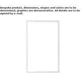 Rectangular bathroom mirror mounted on the wall Masma