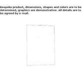 Rectangular bathroom mirror mounted on the wall Subirats