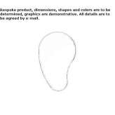 Lustro łazienkowe montowane na ścianie Lopera