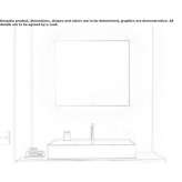 Wall-mounted bathroom mirror with integrated lighting Dopiewo