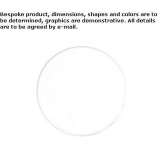 Okrągłe lustro łazienkowe montowane na ścianie Arignano