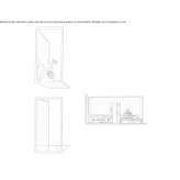 Rectangular wall mirror with shelf Crasna