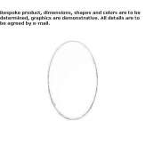 Oval wall-mounted bathroom mirror Zungri