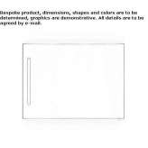 Lustro łazienkowe montowane na ścianie ze zintegrowanym oświetleniem Crivina