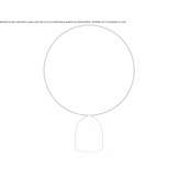 Freestanding round mirror Domarin