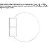 Wall-mounted bathroom mirror with cabinet Gedern