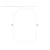 Tilting bathroom mirror mounted on the wall Ardres