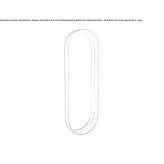 Metal mirror mounted on the wall in an oval frame Lapovo