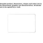 Prostokątne lustro łazienkowe montowane na ścianie Exireuil