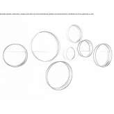 Round wall-mounted mirror in a frame Alling