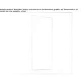 Rectangular bathroom mirror mounted on the wall Henllan