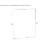 Tilting mirror mounted on the wall in a frame Brome