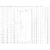 Rectangular bathroom mirror mounted on the wall Banon