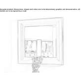 Square wall mirror in a frame Gragnano