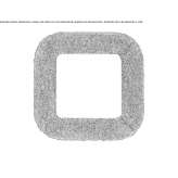 Wall mirror in a square frame Barletta