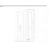 A standing mirror in a rectangular frame Lukavice