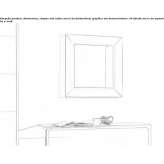 Square mirror with integrated lighting Tauria
