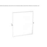 Tilting mirror in a rectangular frame Ramna