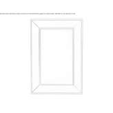 Rectangular mirror mounted on the wall in a frame Wathena