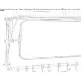 Wall-mounted metal bathroom mirror Woodcote